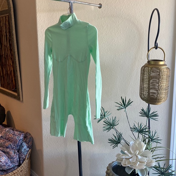 Fashion Nova/ High Neck Ribbed Longsleeve Jumpsuit - Picture 5 of 6